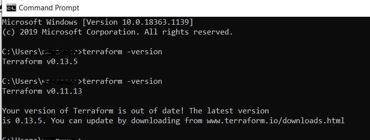 Terraform-install How to uninstall Terraform and install newer version on Windows