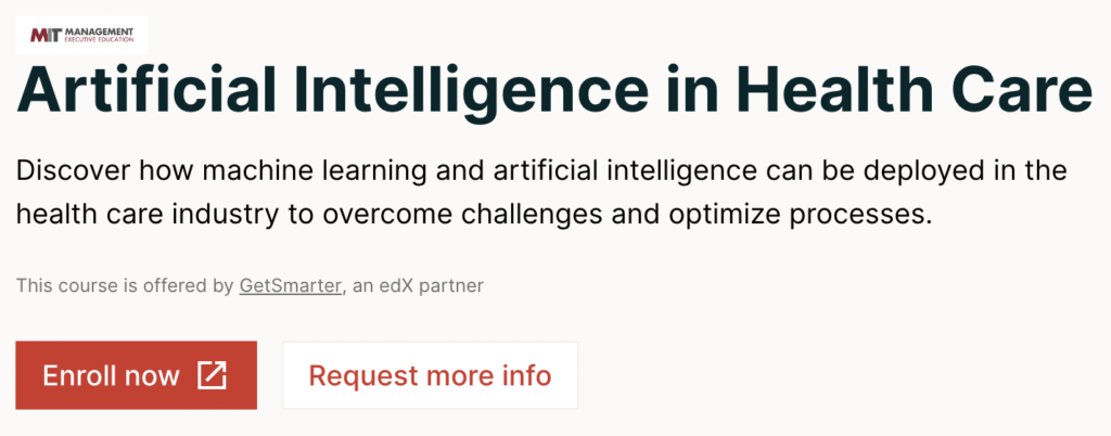 MIT-AI-Health-Care-1024x402 6 courses on Artificial Intelligence and Machine Learning for Leaders