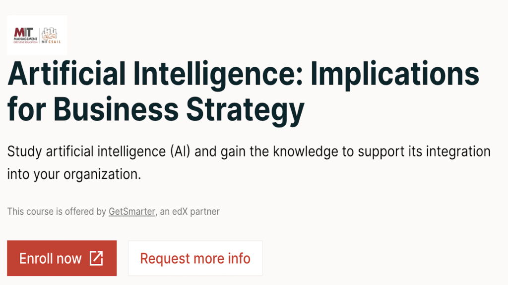 MIT-Implications-for-Business-Strategy-1024x576 6 courses on Artificial Intelligence and Machine Learning for Leaders